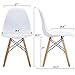 VECELO Style Dining Chair Side Chairs with Natural Wood Legs (Set of 4),Easy Assemble for Kitchen Dining Room,Living Room,Bedroom(White)