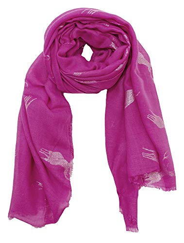 Trachten Schal Uni mit Glitter Hirsch - Beere Cover