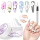 MIZHSE Weiß 4D Gel Nail Art für Modellierung, Weicher 3D Skulptur Nail Gel, Weiß 3D Skulptur Nagel für Nails Charms mit Silikon Nagel Pinsel, Langlebige Farbfarbnosible Weiche Nagelskulptur 15g 1PC