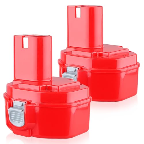 VANTTECH 14.4v 4.8Ah 2Packs Ni-MH Replacement for Makita PA14 1420 1422 1433 1434 1435 1435F 192699-A 193158-3 192600-1 1051D 4033D 5094D 6280D JR140D ML140 UB140D