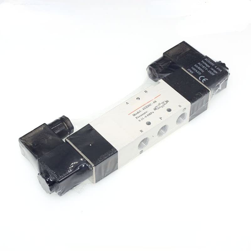 Électrovanne 5 voies 3 positions 4V330P-08 pour stabiliser la pression des vérins