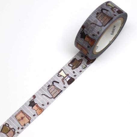 Miniatura 2 de Kamiiso Sansho UR-2005 - Cinta de enmascarar, 3 asas, hecha en Japón, aprox. 0,6 pulgadas (0.591 in) de ancho, rollo de 0,6 pulgadas (32.8 ft)