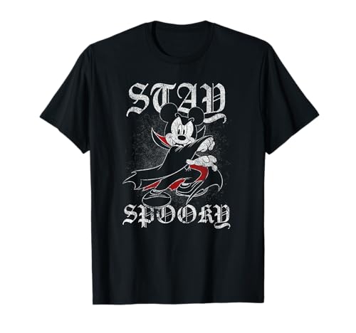 T-shirt Mickey Halloween Vampire noir pour adulte fan de Disney