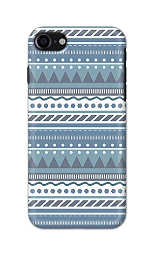 Image of Printed Hard Back Cover Case for Apple iPhone 7 | iPhone 8 | iPhone SE 2020 | SE2 2020 | iPhone SE3 2022 Back Cover (Seamless Geometric Tribal Pattern) -1803