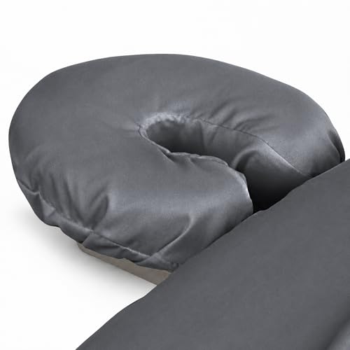 Funda de microfibra para mesa de masaje ForPro gris resistente juego de 10 sábanas