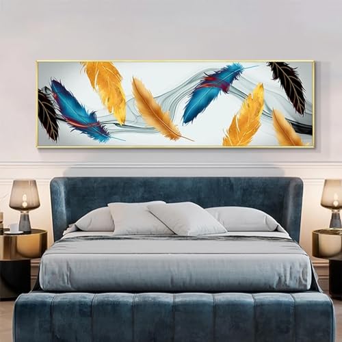 Peinture sur toile moderne grand format pour habiller un grand mur vide