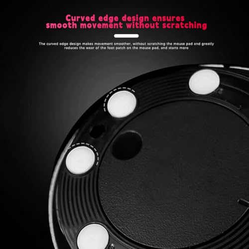 Image of Sage Universal PTFE Mouse Pads for All Mice, Ultra Smooth and Durable, 3M Adhesive, Round White Dots (40 Pack)