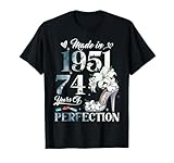 Photo Gallery womens 74th birthday floral made in 1951 gifts 74 years old maglietta Photo Gallery womens 74th birthday floral made in 1951 gifts 74 years old maglietta