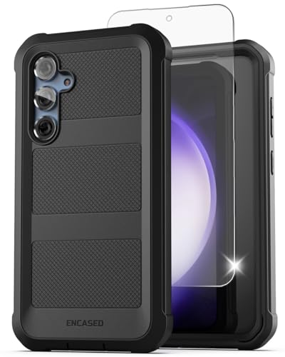Encased FS403HL Falcon Designed For Samsung Galaxy A15 5G Case With Tempered Glass Screen Protector And Belt Clip Holster thumb #4