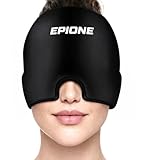 Boston Tech Cappello Emicrania, Maschera Fredda per Emicrania con Gel ad Alta Densità, Copertura 360° Effetto Antifaz, Terapia Freddo/Caldo Riutilizzabile per Mal di Testa e Stress (NERO)