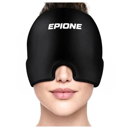 BOSTON TECH Gorro Migraña, Gel Frio Envolvente 360°, Antifaz Migraña Reutilizable con Terapia Frio/Calor, Alta Densidad Flexible, para Migraña, Sinusitis, Estrés y Dolores de Cabeza (Gorro N)