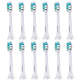 12 Stück Aufsteckbürsten Kompatible mit Philips Sonicare Elektrische Zahnbürste, Weiß.