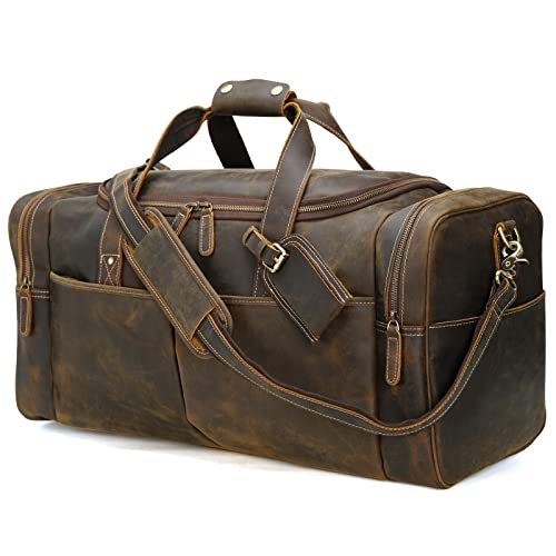 バッグ AURALEE LEATHER BIG TRAVEL CASE 24AW Polare 24 Inch Leather Duffel Bag for Men Full Grain Leather