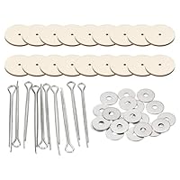 PATIKIL 30mm Puppen-Gelenke, 10er Set abnehmbare Splinte Gelenkverbinder und Faserplatten für die Herstellung von Bären-Gliedmaßen, Kopfgelenke und DIY-Bastelzubehör
