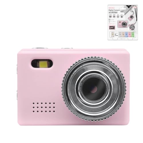 超小型デジカメ 小型デジタルカメラ ミニデジカメ ミニカメラ 100万画素 0.96インチ画面 キーホルダーセット 携帯便利 TYPE-C充電式 写真・動画撮機能付き ピンク