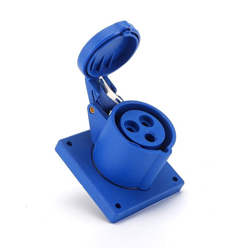IEC60309 Waterproof CEE Industrial Connector Socket 3Pin 16A 250V 2P+E IP44 (Type-2）