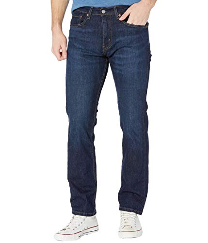 Levi's Men's 505 Regular Fit Jeans, Nail Loop Knot-Dark Indigo, 34W x 30L