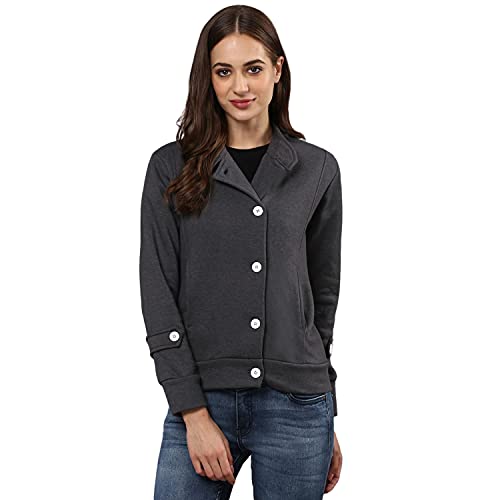 Image of PINACOLADA Women's Pink Puffer Regular Fit Bomber Jacket For Winter Wear | Standing Collar | Full Sleeve | Buttoned | Casual Jacket For Woman & Girl | Western Stylish Jacket For Women