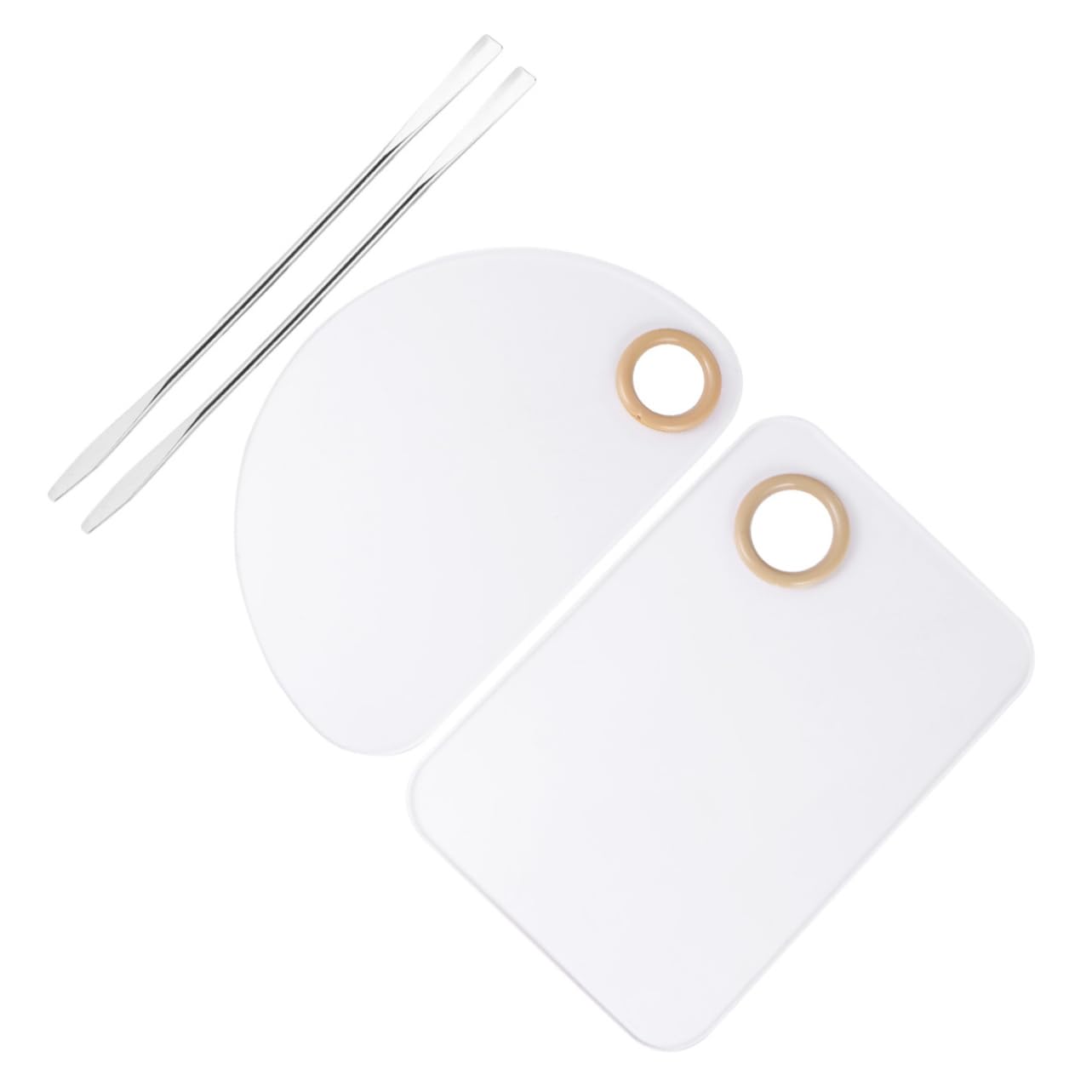 NOLITOY 1 Set 4 Pcs Gel Nail Polish Tray DIY Nail Manicure Tool Drawing Color Palette Transparent Nail Polish