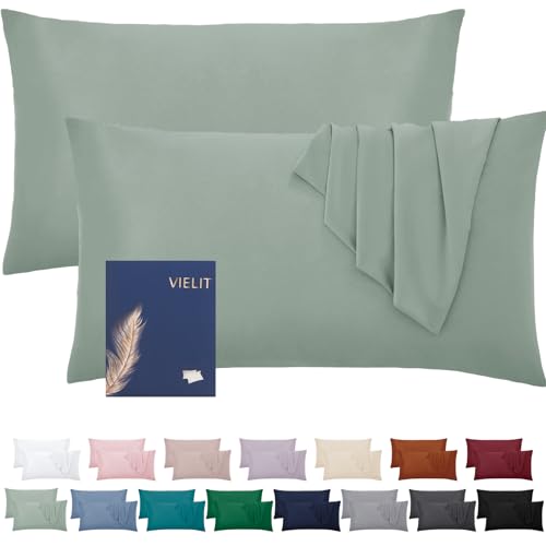Vielit Juego de 2 fundas de almohada suaves