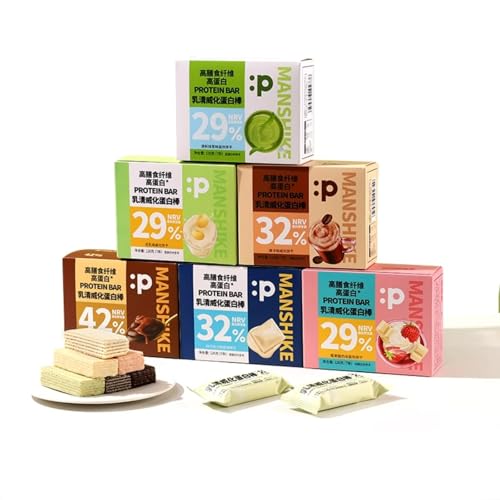 プロテインバー 低糖質 バープロテイン 42本セット 個包装 乳清プロテイン 低脂質 高タンパク 29%-42% 糖質控えめ タンパク質 食物繊維 香料無添加 (6種(抹茶・豆乳・モカ・ストロベリーヨーグルト・ホワイトチョコレート・ダークチョコレート)各7