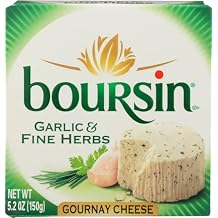 Boursin Garlic & Herb Creamy Cheese, Spreadable, 12 Packs of 5.2 oz, Perfect for Snacking, Baking, and Gift Baskets