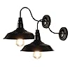 LynPon Gooseneck Barn Lights Indoor, Black Farmhouse Wall Sconces Set of Two, 2 Pack Rustic Exterior Wall Light Fixtures Industrial Wall Mount Lighting for Warehouse Front Door Porch Garage Entryway LynPon Gooseneck Barn Lights Indoor, Black Farmhouse Wall Sconces Set of Two, 2 Pack Rustic Exterior Wall Light Fixtures Industrial Wall Mount Lighting for Warehouse Front Door Porch Garage Entryway