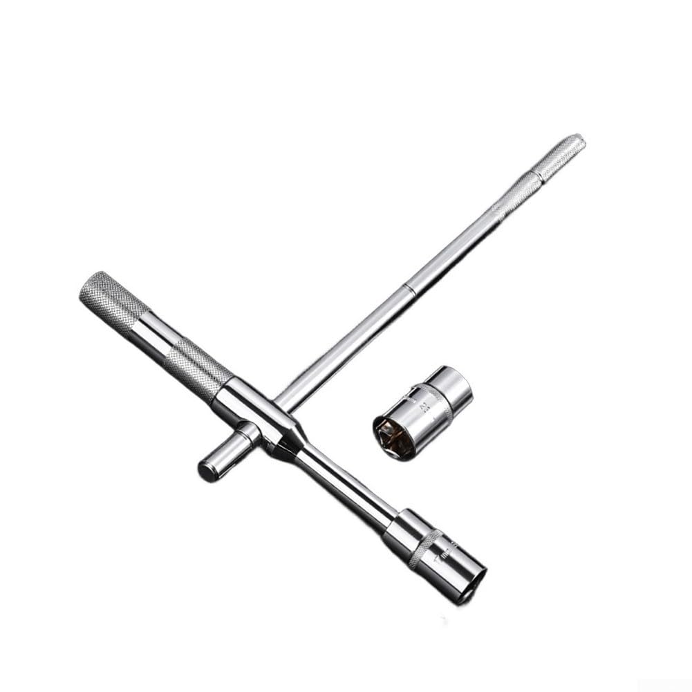 Zócalos de llave cruzada de acero al cromo vanadio para el mantenimiento de la rueda automotriz, llave telescópica (B)