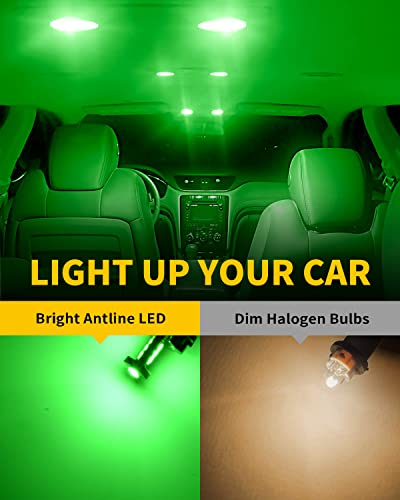 Antline 194 T10 168 2825 W5W LED Verde Pack 10 miniatura 2