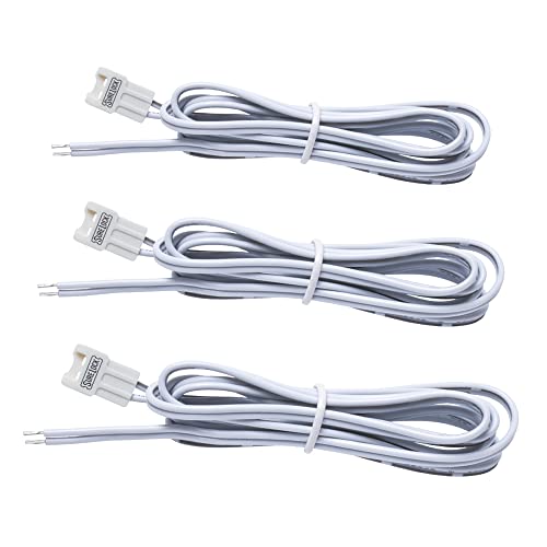 Image of Armacost Lighting SureLock White /Single Color LED Tape Light Extension Connector - 3 Pack, 560920