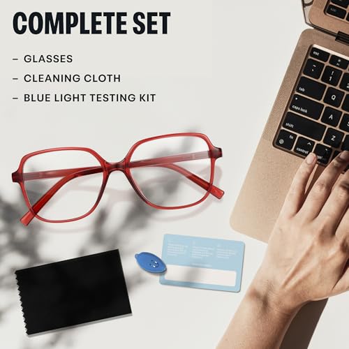 Image of miyya Blue Light Blocking Glasses for Women, Blue Light Glasses for Women Oversized Fashion Glasses