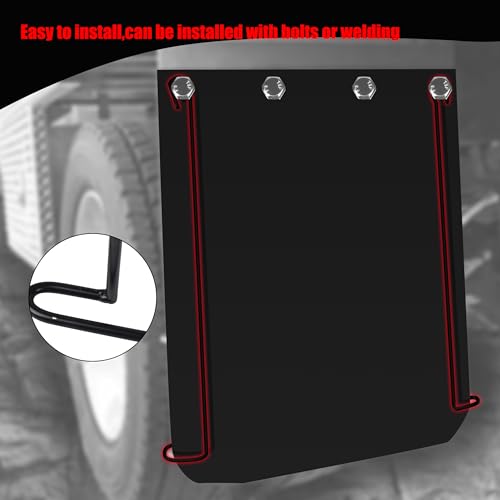 Image of 24 Inch Mud Flap Anti Sail Bracket, 1 Pair Mudflap Hanger Holder fit for Trucks and Trailers