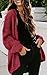 PRETTYGARDEN Solid Color Casual Womens Fall Fashion 2024 Open Front Midi Long Cardigan Sweaters for Women Soft Knit Outwear (Wine Red, Large)