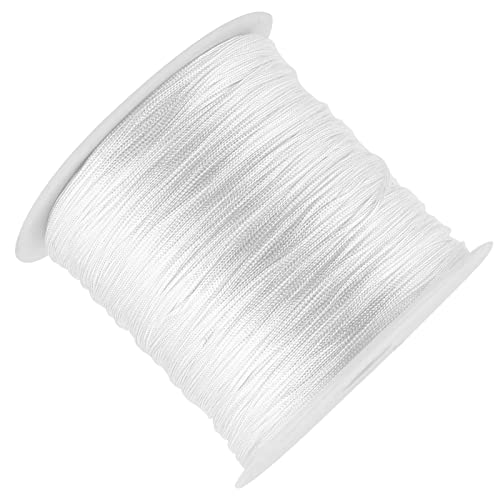 plissee schnur,Plissee Schnur,Nylonschnur 0 8Mm,Nylonschnur Weiß,Nylonstrickgarn,Makramee Schnur Schmuck 1Mm Nylon,My Bead 90M Nylonschnur 0,8 Mm Weiss 100M X 0.8Mm Nylon Chinesische Knotenschnur Ratt