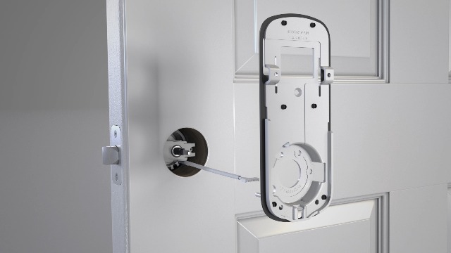 Yale Assure Electronic Door Handle with Touchscreen, Satin Nickel