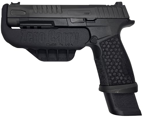 Fits Sig Sauer P365 Fuse. Zero Carry Elite IWB Holster 4 Concealed Carry. Slim as Your Gun. Invisible, Comfortable, & Secure. Built in Retention & Trigger Guard. Lightweight & no Added Bulk (Right)