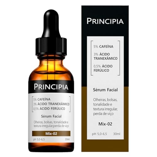 Sérum 5% Cafeína + 3% Tranexâmico + Ferúlico Mix-02 - Anti Olheiras e Manchas com 30ml