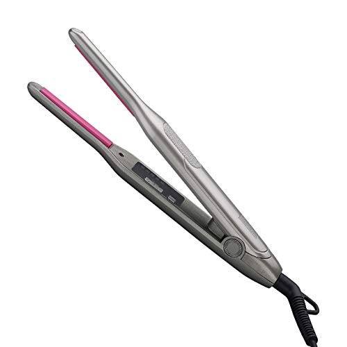 3/10 inch Professional Flat Iron for Short Hair 2 in 1 LED Hair Straightener Ceramic Beard Hair Straightener Curling Iron hair curler