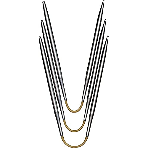 Addi Ad1602021-037500 Crasytrio - Agujas De Tejer De Doble Punta, 21 cm Largo x 3,75 mm Grosor, Plata Cover