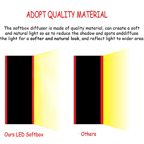 Collapsible Softbox Led Light Panel Softbox Led Panel Soft Box Light Diffuser Panel Sofbox Fotografia,16X16 In Portable Light Diffuser Square Softbox,Foldable Diffuser Mini Softbox For Studio Softbox #TOP3