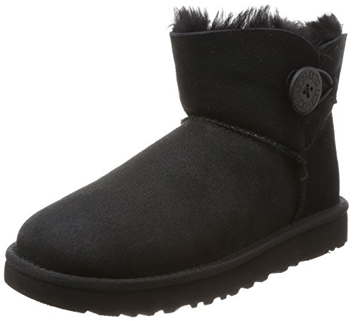 [アグ] ムートンブーツ 1016422 MINI BAILEY BUTTONII ミニベイリーボタン2 BLACK 22 cm [並行輸入品]