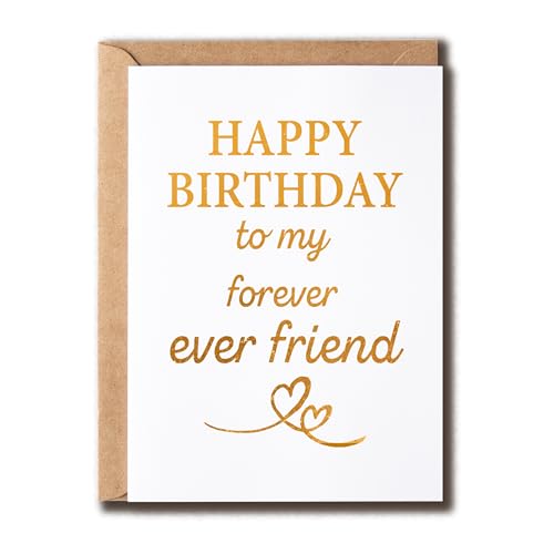 ZGLDesigns Happy Birthday To My Forever Friend - Best Friend Ajo[T[J[h - n[gtFgO[eBOJ[h - Sweet Bestie Congrats - Her - Him