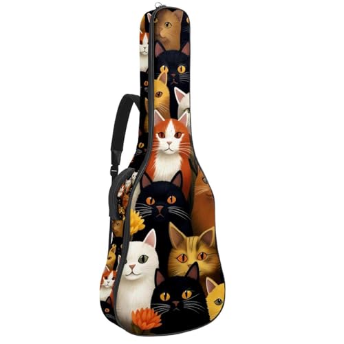 Housse guitare acoustique étanche multicolore 42.9" avec rangement pratique