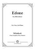  Schubert-Edone,D.445,in a flat minor,for Voice and Piano (French Edition)