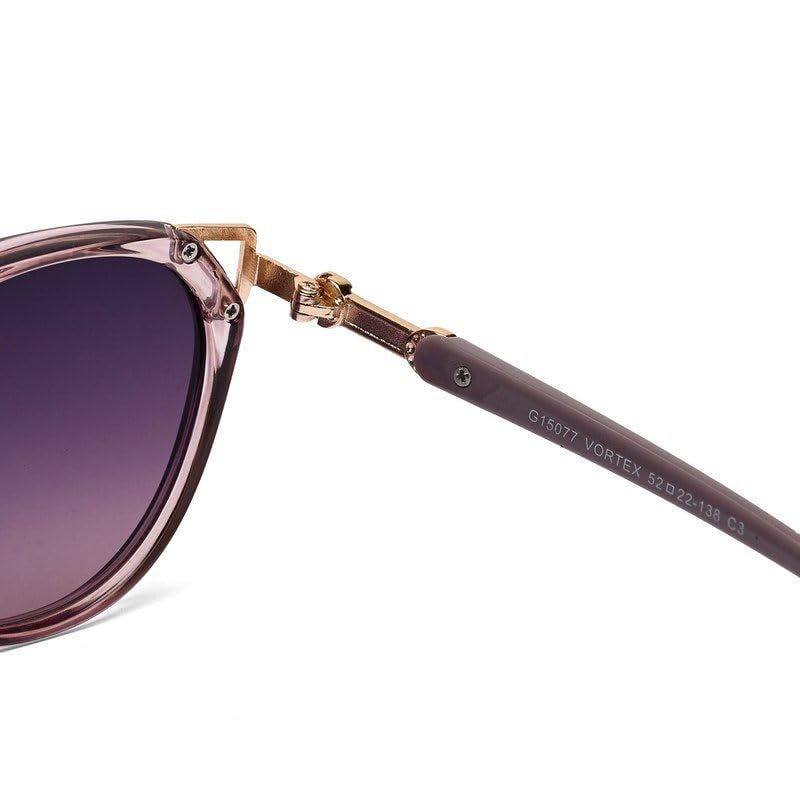 Image of HASHTAG EYEWEAR UV Protected Sunglasses for Women | Stylish Retro Gradient Goggles | Lightweight Polarized Eyewear | Driving Glasses | Fashionable Ladies Shades for Outdoor