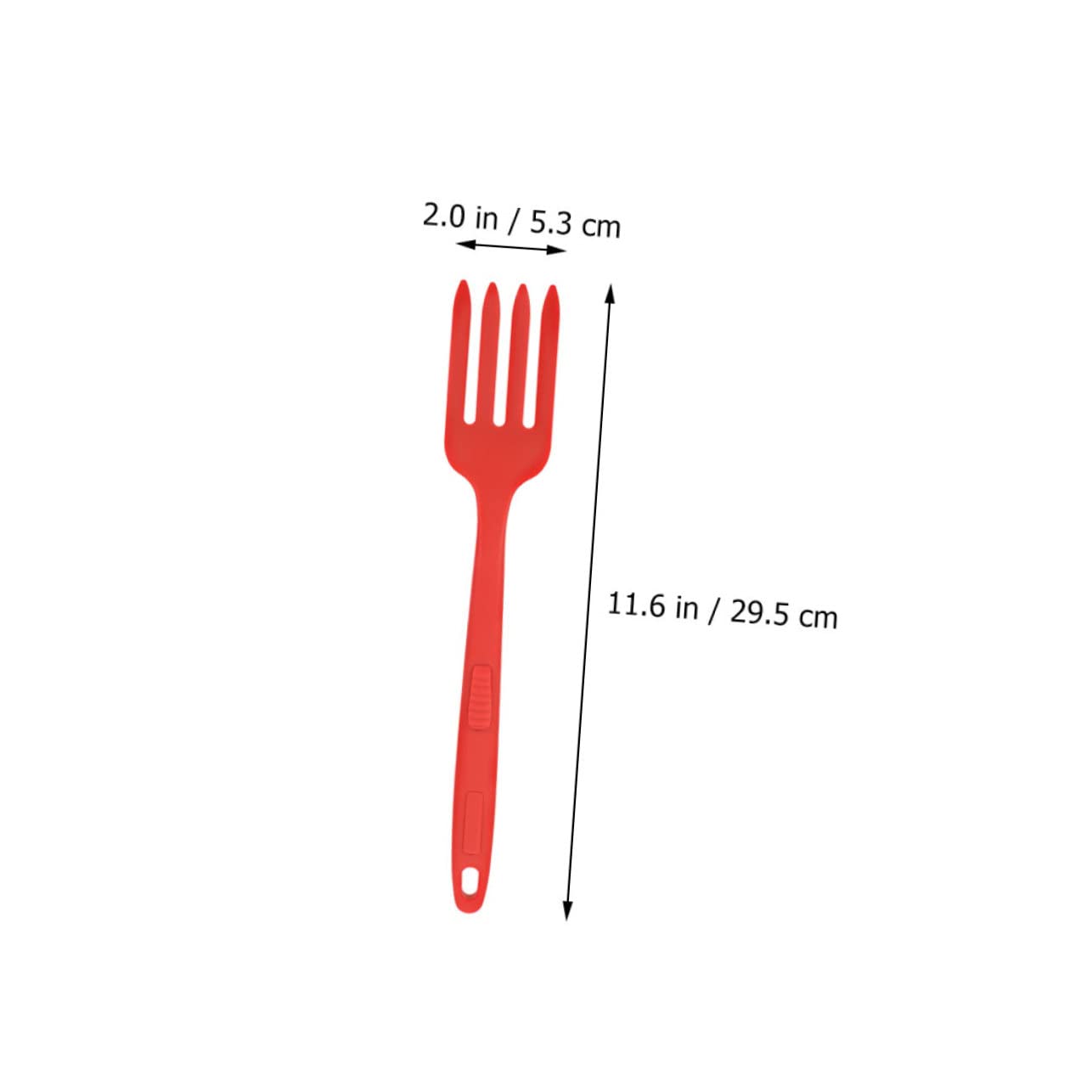 OFFSCH 2Pcs Reusable Silicone Fork Wear Resistant Food Utensils for Easy Cleaning for Daily Use Comfortable Grip Non Stick Safe and Reliable Cooking Forks