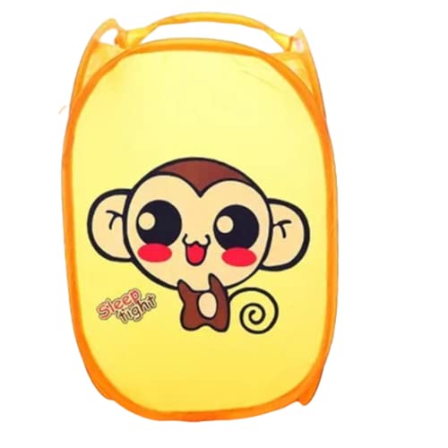 YUANstore Folding Laundry Basket Hamper Cartoon Pop Up Open Mesh Laundry Dirty Sorting Basket Kids Toys Sundrie Home Storage Box Organizer