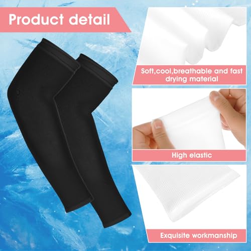 Yolev 2 Paar Armschoner Kinder Armstulpen Anti UV Sonnenschutz Ärmel Kompressionsärmel Jungen Arm Sleeves Gaming Mädchen Volleyball Armschoner