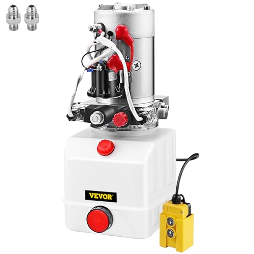 Hydraulic Pump Electric Hydraulic Pump 4 Quart Double Acting Plastic Reservoir for Dump Trailer