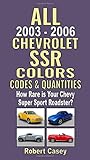 All 2003-2006 Chevrolet SSR Colors, Codes & Quantities: How Rare is Your Chevy Super Sport Roadster?